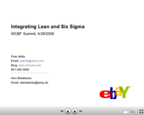 Lean and Six Sigma in eCommerce – A Presentation and Case Study
