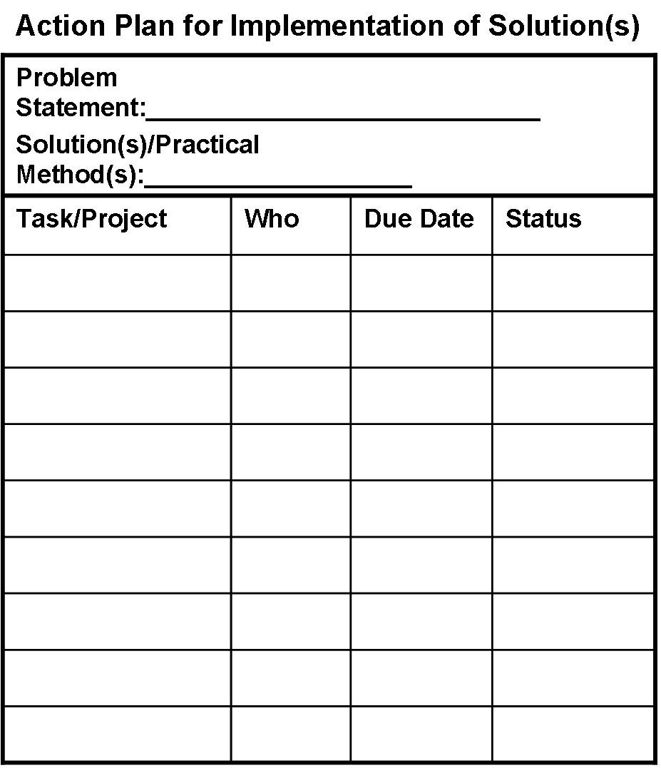 action-plan-dmaic dmaic, six sigma, action plan
