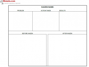 before and after kaizen template download