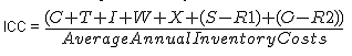 inventory carrying costs equation