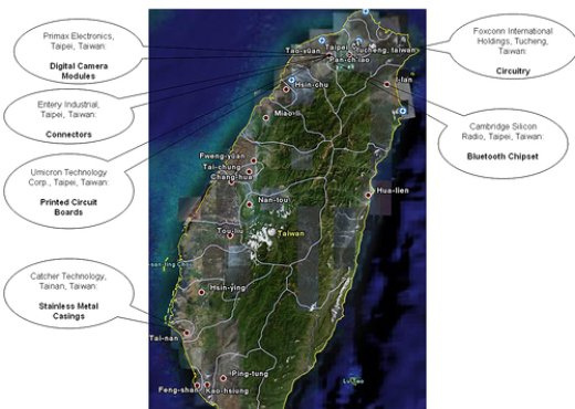 iphone-taiwan-geography iphone taiwan location apple