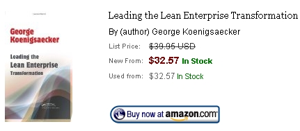 leading-the-lean-enterprise-george-koenigsaecker how to implement lean book