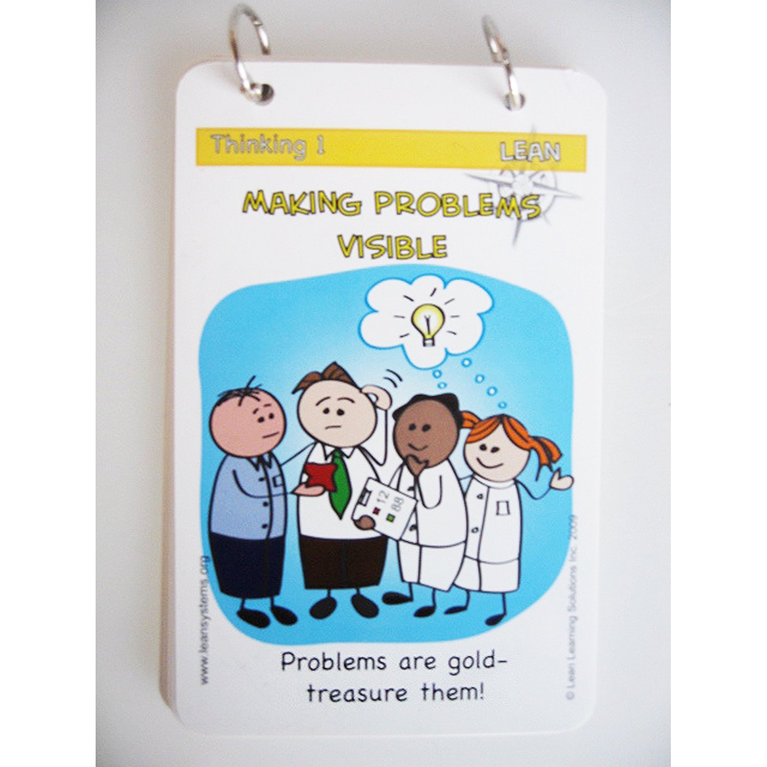 lean tools pocket cards make problems visible